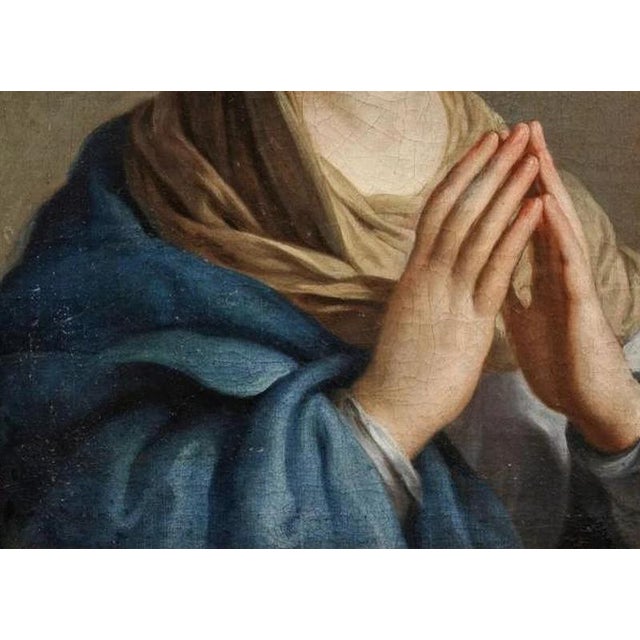 Circle of Carlo Maratta (active in the 17th century) "Mary Immaculate in Prayer" Bust portrait of Mary with her body...