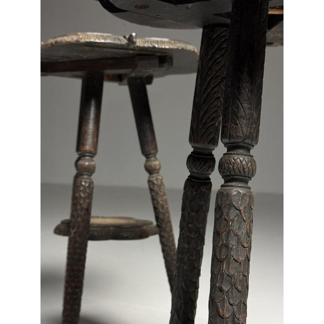 Traditional Indian Side Tables, Early 20th Century, Set of 2 For Sale - Image 3 of 14