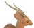 Ceramic Deer With Brass Horns For Sale - Image 4 of 10
