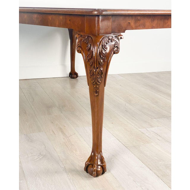 Brown Vintage Georgian Style Dining Table For Sale - Image 8 of 12