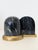 Italian Postmodern Marble & Brass Bookends, 1980s Geometric Design For Sale In San Francisco - Image 6 of 6