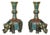 Pair of 19th Century Chinese Cloisonné Elephant Gu Vases For Sale