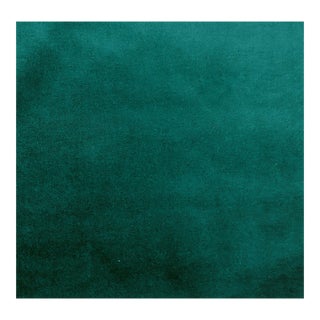 Brunschwig & Fils "Lubeck" Peacock Cotton Velvet- 5+4/5 Yards For Sale