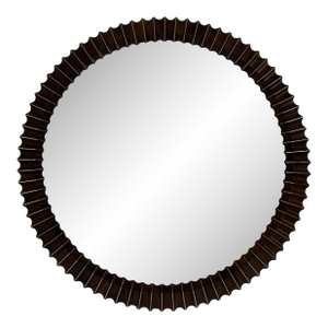 Jonathan Charles Modern Nickel Gatsby Cosmo Wall Mirror