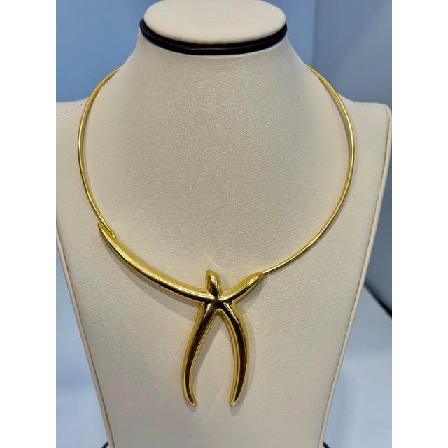 Tiffany & Co Elsa Peretti Vintage Choker/ Necklace, 18K Yellow Gold 49 gm For Sale - Image 17 of 18