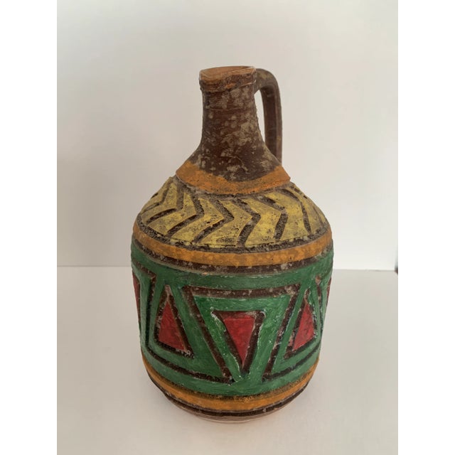 Early 20th Century Vintage Early 20th Century Italian Multicolored Vessel For Sale - Image 5 of 6