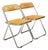 Vintage Italian Chrome and Cane Folding Chairs - A Pair For Sale