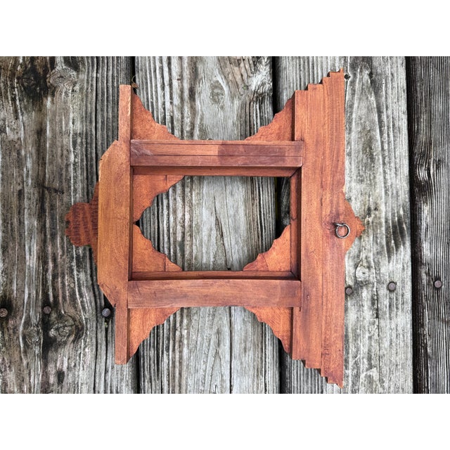 Wood Nepalese Royal Kumari Window Frame Picture Frame For Sale - Image 7 of 10
