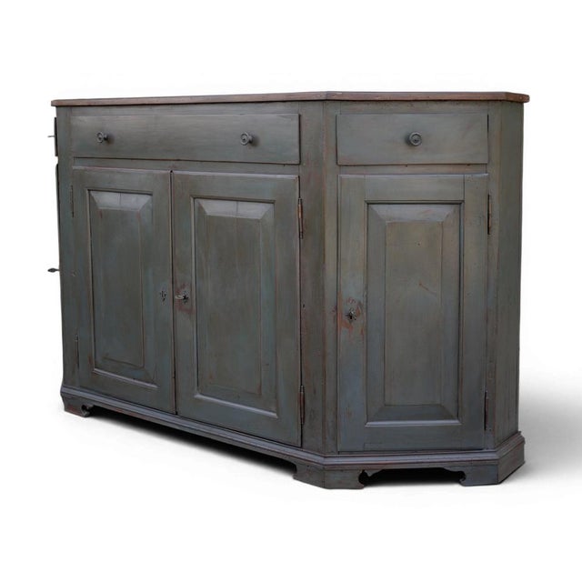 Antique Italian Four-Door Painted Sideboard For Sale - Image 3 of 17