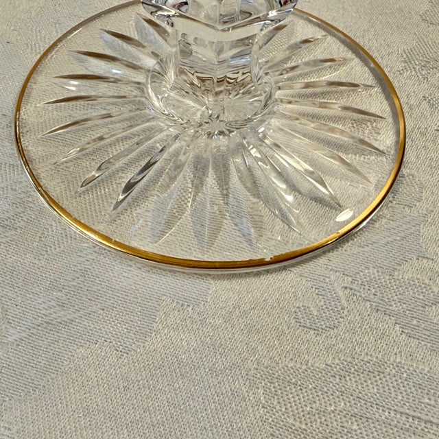 1990s Trianon Gold Stemware by St. Louis - Set of 8 For Sale - Image 11 of 12