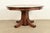 An exceptional antique Mission or Arts & Crafts quarter sawn oak pedestal extension dining table By Stickley Brothers USA,...