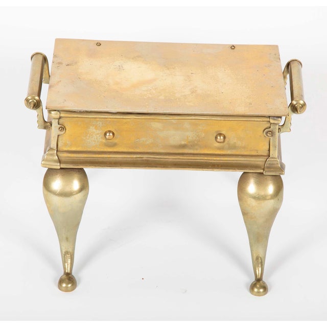 19th Century English Regency Brass Footman Stool or Side Table Chairish