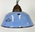 Industrial Blue Enamel and Cast Iron Pendant Light, 1960s For Sale - Image 6 of 16