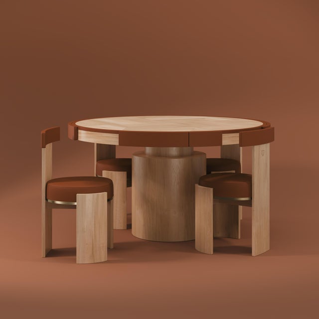 Wood Wellesly Game Table by Wood Tailors Club For Sale - Image 7 of 13