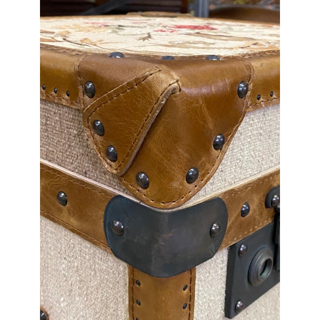 Textile Timothy Oulton “Paris” Tan Trunk For Sale - Image 7 of 13