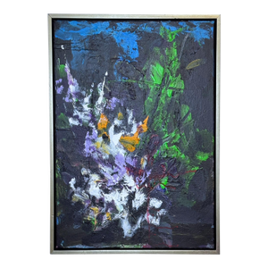 Floral Abstract by Beverly Myers Modern Painter, School of Wolf Kahn