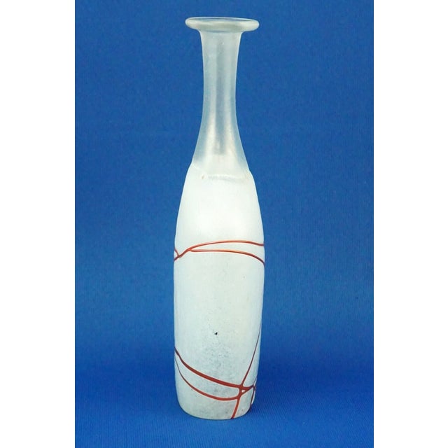 1930s 20th Century Scandinavian Glass Bottle Vase from Kosta Boda Bertil Vallien, Sweden, 1930s For Sale - Image 5 of 18