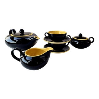 Mid-Century Modern Tea Set by Villeroy & Boch, 1950s, Set of 9 For Sale