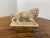 Ivory Vintage White Marble Resin Lion Sculpture, 1950s For Sale - Image 8 of 10
