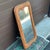 Wood Mid-Century Rustic Sculpted Plywood Framed Wall Mirror For Sale - Image 7 of 10