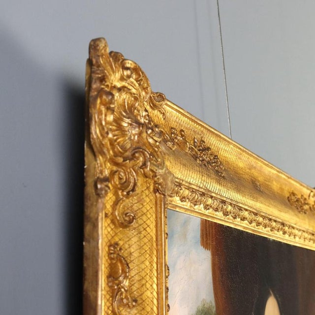 Portrait of a Lady, Oil on Canvas For Sale - Image 11 of 13