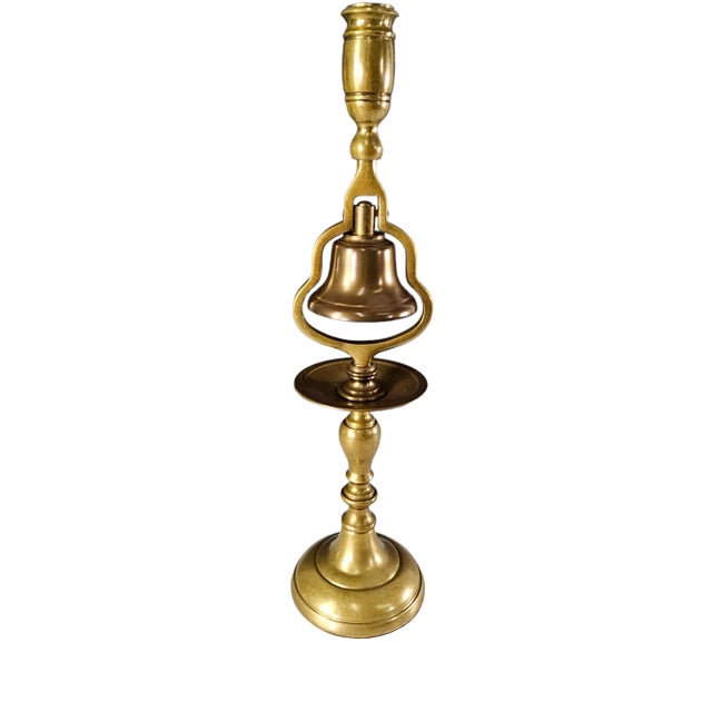 Solid Brass Tavern Bell Candle Holder For Sale - Image 13 of 13