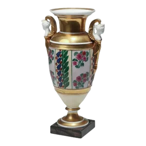 Antique Early 19th Century French Empire Porcelain Vase Urn