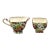 Mid 20th Century Royal Winton Grimwades Summertime Chintz Pattern Creamer and Open Sugar Bowl For Sale
