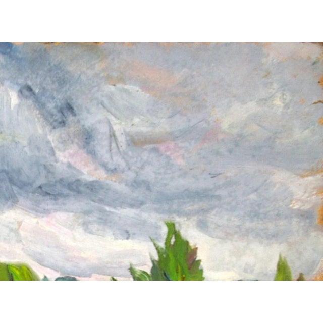 Realism 1970s Ukrainian Impressionism River Landscape Painting, Original Soviet Art 60-79,5 For Sale - Image 3 of 6