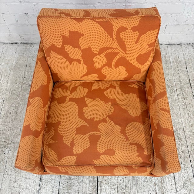 Mid Century Modern Knoll Style Lounge Arm Chair Chrome For Sale - Image 10 of 12