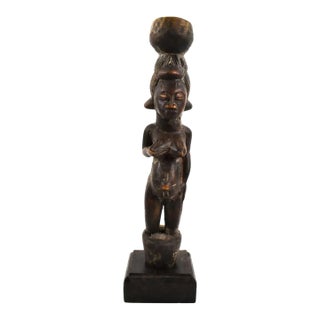 Early 20th Century Senufo Miniature Pounder Figure Côte D'ivoire 13 Inch For Sale