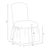 Contemporary Ruffle Camel Back Dining Chair in Linny Ikat Brown For Sale - Image 3 of 7