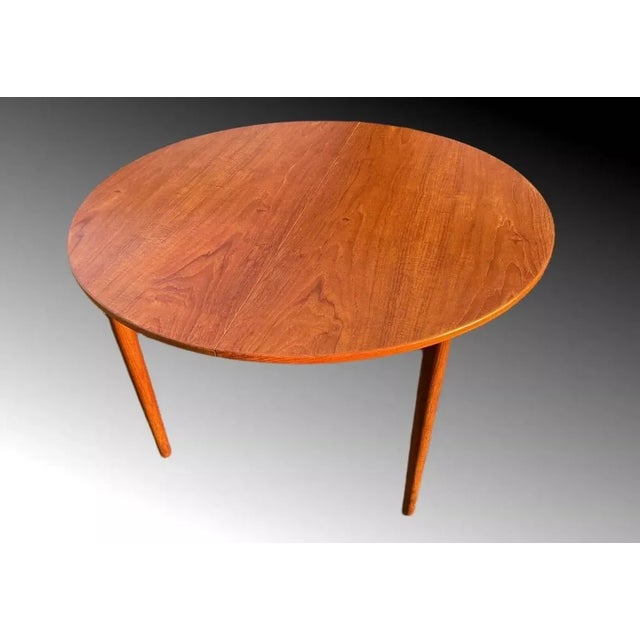 Brown Danish Extendable Dining Table by W. J. Clausen for Brande Mobelfabrik For Sale - Image 8 of 18