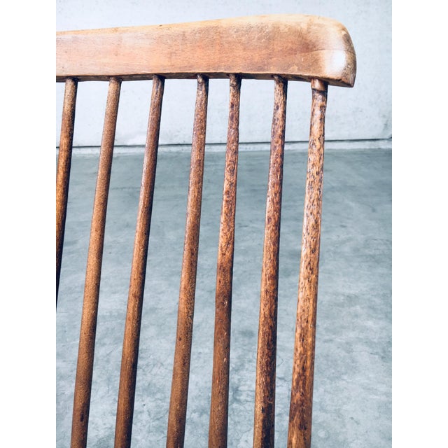 Oak Spindle Back Chairs, 1940s, Set of 4 For Sale - Image 13 of 18