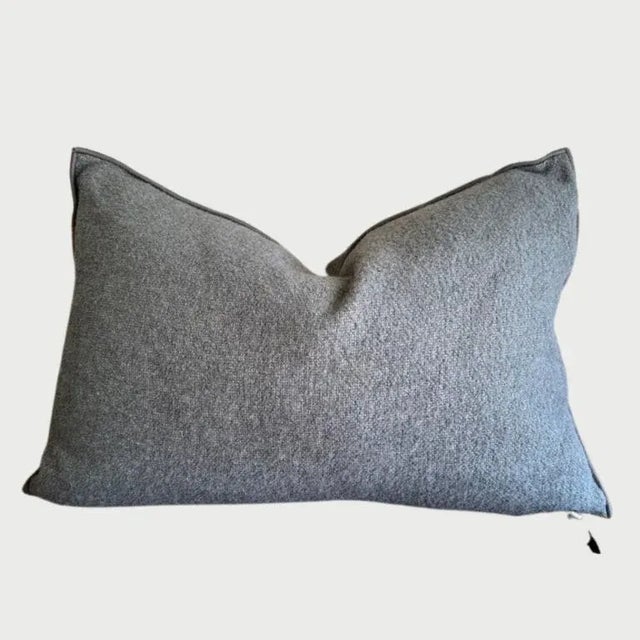 Not Yet Made - Made To Order Bouclette French Wool Accent Pillow Ecorce For Sale - Image 5 of 5
