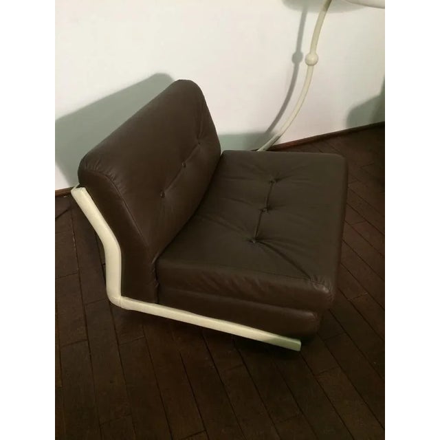 Vintage Amanta Leather Lounge Chairs by Mario Bellini for B&B Italia, Set of 4 For Sale - Image 10 of 18