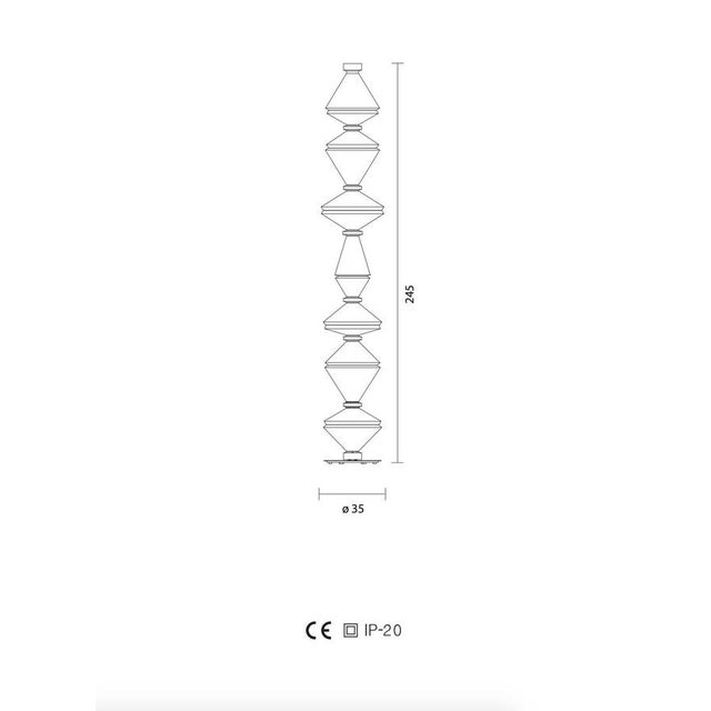 Oïphorique P Gr Still Floor Lamp by Atelier Oï for Parachilna For Sale - Image 10 of 15