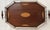 Wood Antique English Silver and Mahogany Gallery Tray For Sale - Image 7 of 18