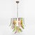 Mid-Century Modern Murano Glass Multicolor “Selle” Chandelier For Sale - Image 3 of 8