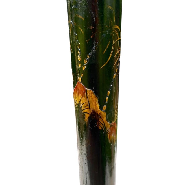 Ebony Antique Chinese Export Chinoiserie Floor Lamp for the English Market For Sale - Image 8 of 17