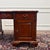 English Partner Desk with Green Leather For Sale - Image 11 of 18