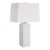 Square Ceramic Table Lamp With Knobs For Sale