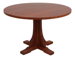 Stickley Round Cherry Dining Table Mission Style