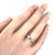 Contemporary Mid 20th Century Tiffany & Co. Platinum 4mm Wide Double Milgrain Wedding Band Ring - Size 7 For Sale - Image 3 of 5