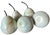 Mid-Century Modern Set of Five Hand-Carved Marble Pears – Soft Aqua Green For Sale - Image 3 of 5