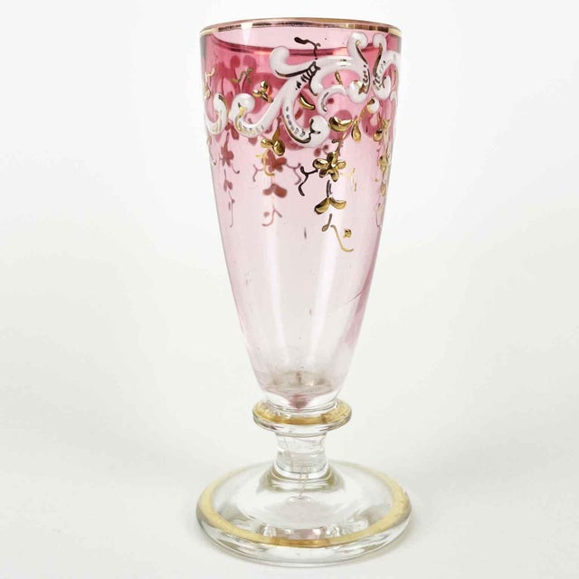 Gilded Metal Liquor Service with Flower Vase, Late 19th Century, Set of 18 For Sale - Image 4 of 11