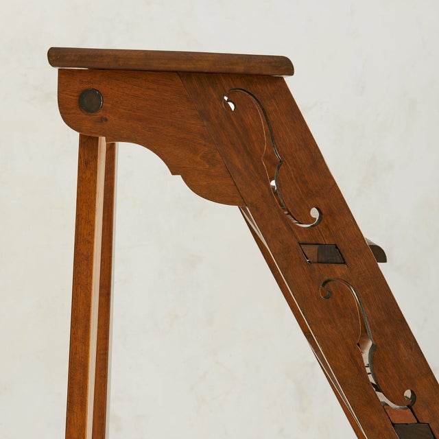 19th Century Italian Walnut Library Ladder For Sale - Image 13 of 18
