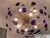 Metal Contemporary Murano Glass Sputnik Blue Italian Handmade Chandelier For Sale - Image 7 of 11