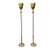 Hollywood Regency Brass Uplight Torchiere Floor Lamps - Pair For Sale