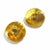Metal 1950s Pair of 22k Yellow Gold Floral Stud Earrings With Screw Backs For Sale - Image 7 of 11